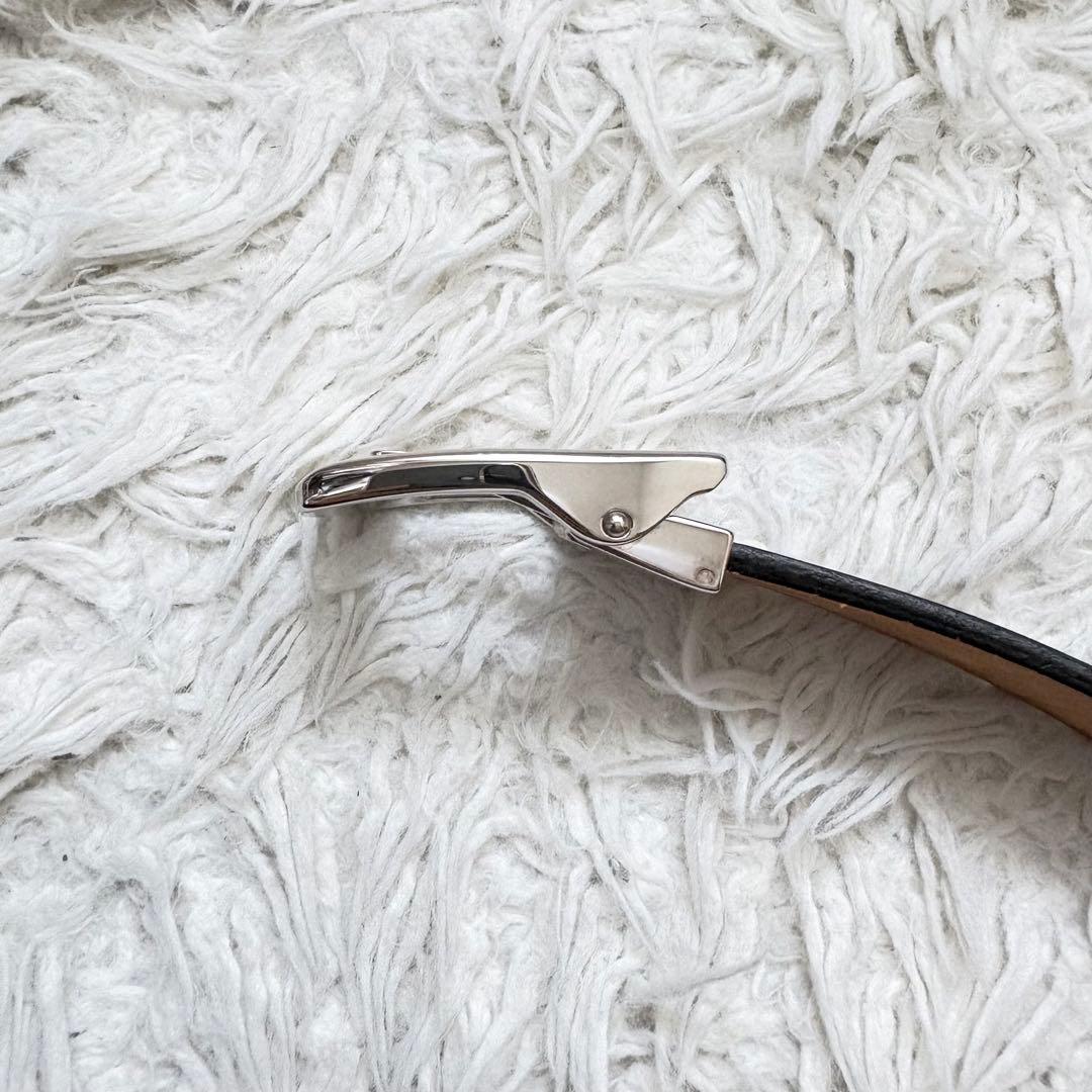 美品 モンブラン ベルト マイスターシューテック 純正ベルト　シルバー金具 黒