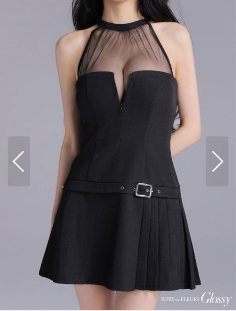 【新作】ROBE de FLEURS Glossy ローブドフルールキャバドレス