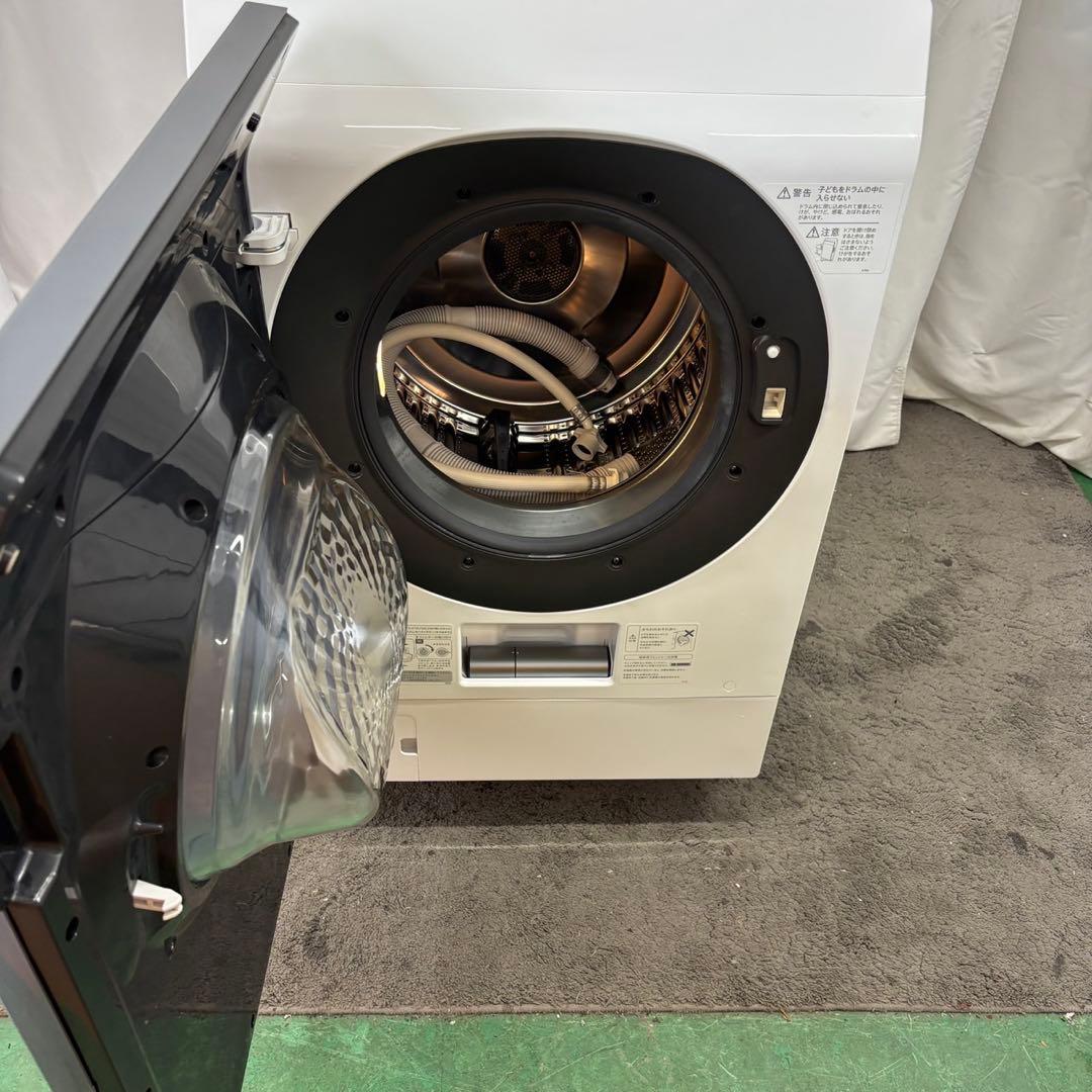 77　SHARP　ドラム式洗濯機　11キロ　左開き　中古　綺麗　設置無料　安い‼️