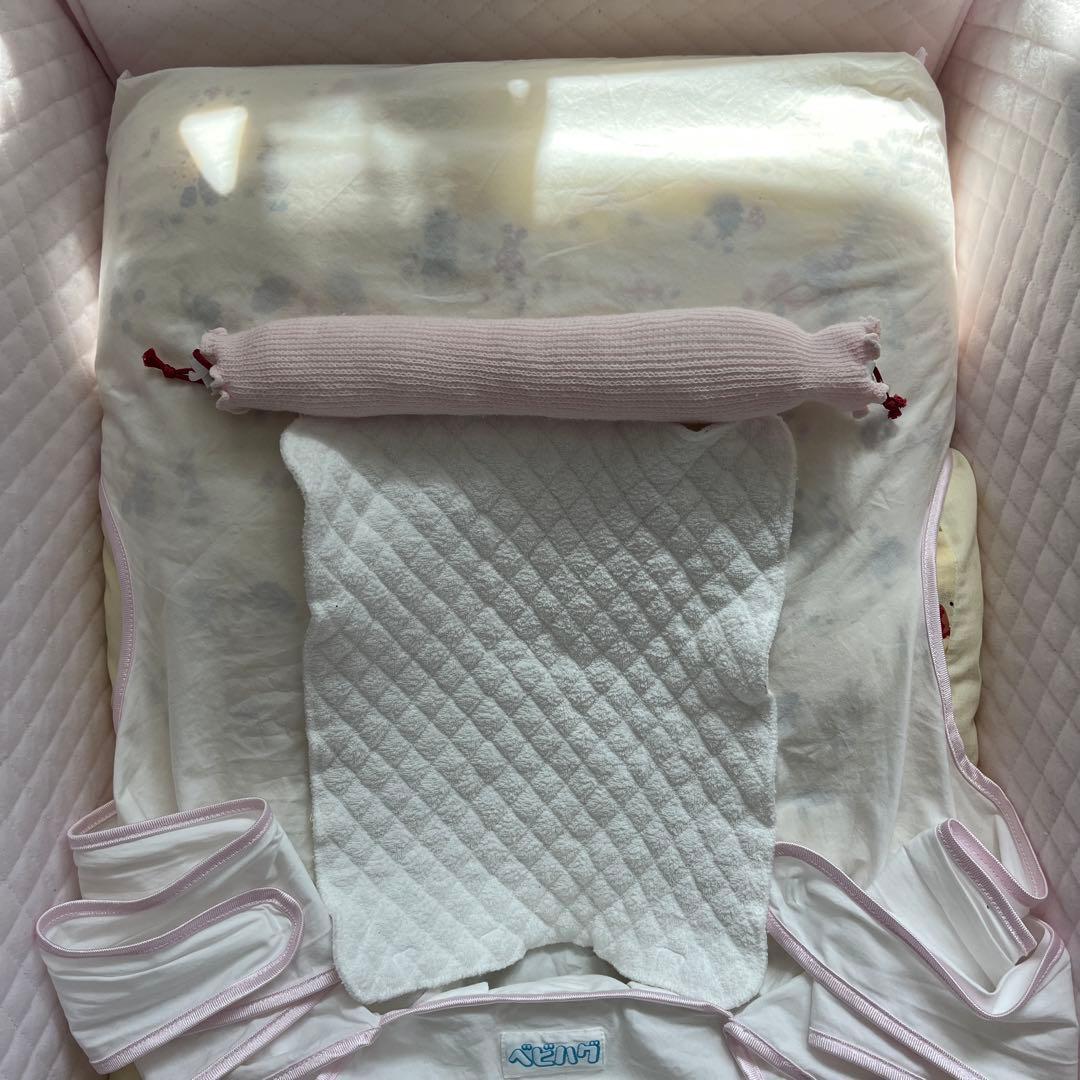 天使の寝床　ピンク　ベビーベッド　青葉