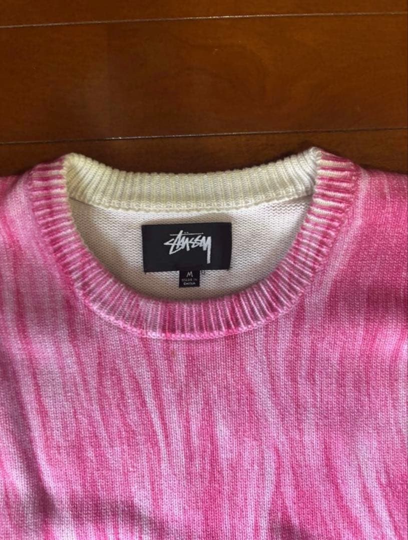 トップス STUSSY printed fur sweater