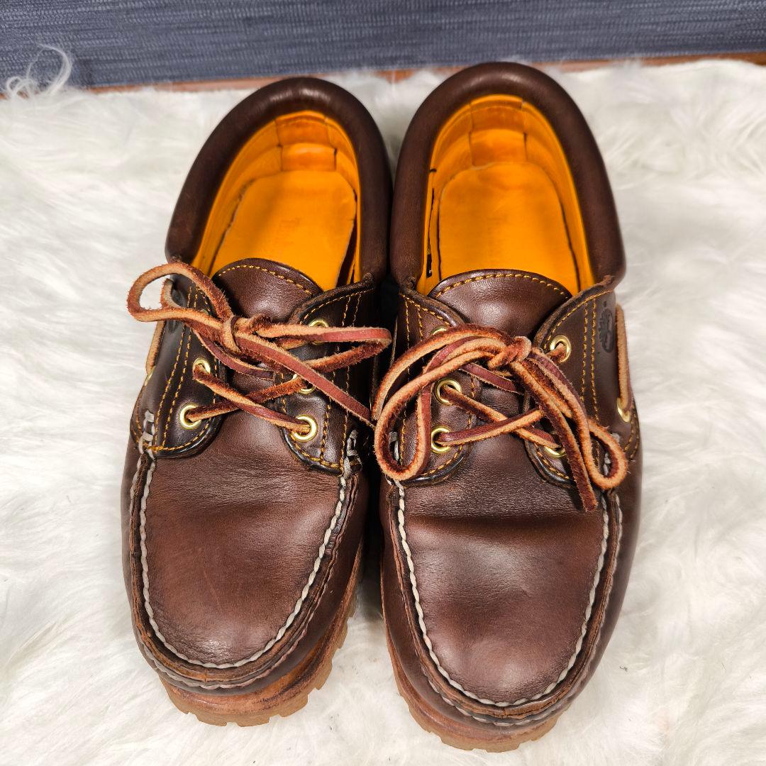 【Timberland】スリーアイクラシックラグ 24 デッキシューズ モカシン