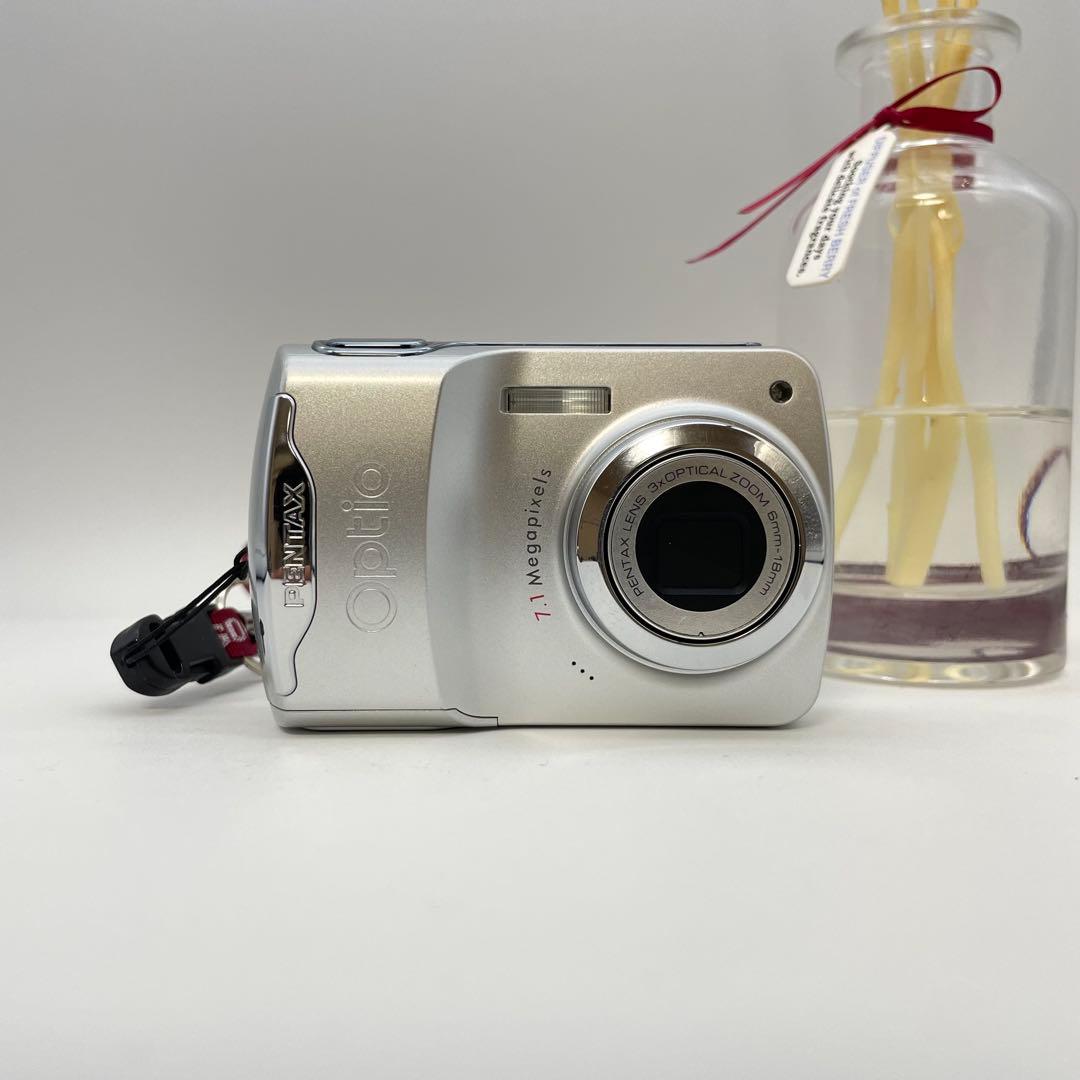 スマホ転送OK✨PENTAX Optio E30✨動作確認済 単三電池 可愛い♪