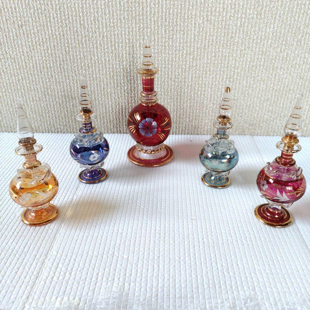 エジプトガラス　香水瓶　香油入れ　おまとめ15点セット