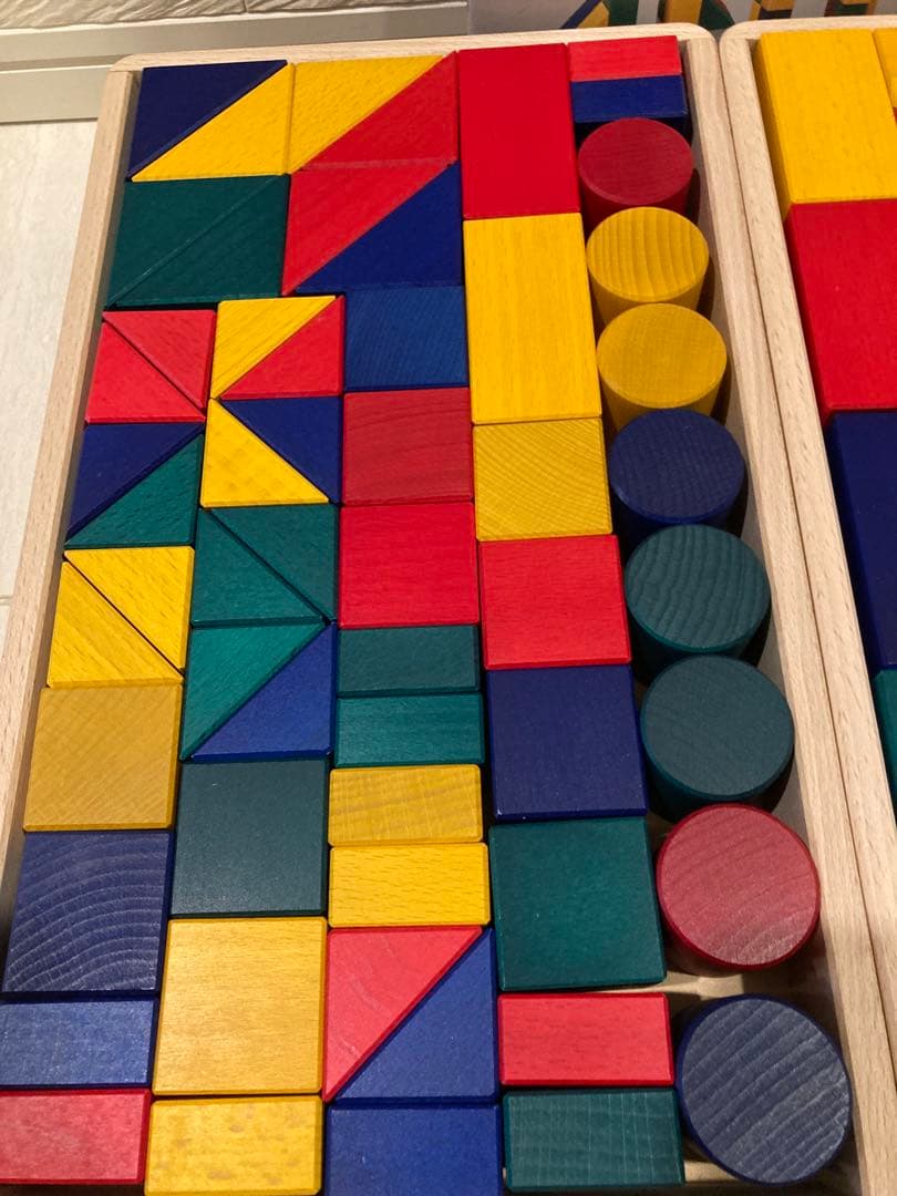 超美品　伸芽会 教材つみきTSUMIKI 木製ブロック