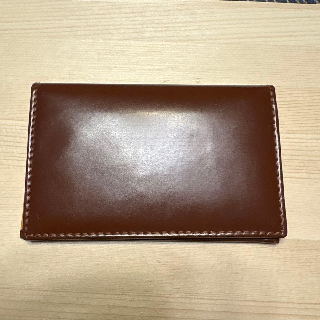 ETTINGER ブライドルレザー　ブラウン 名刺入れ