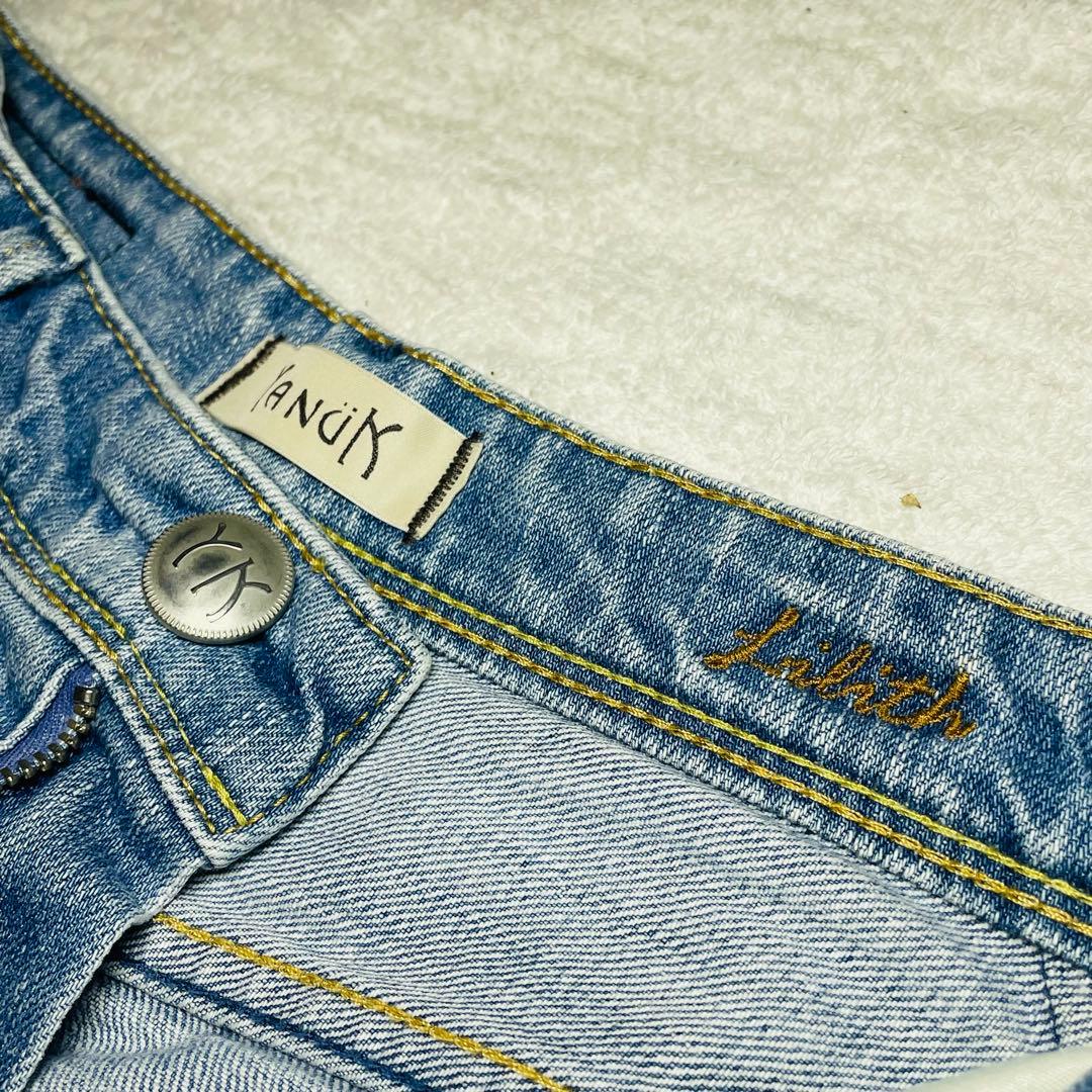 美品 YANUK ヤヌーク LILITH ワイドストレート リリス w23