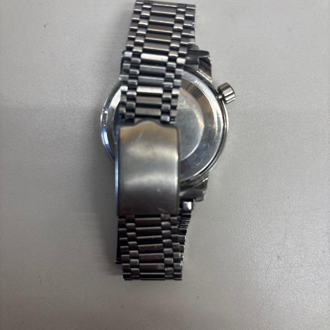 セイコー アナログ時計 シルバー レザー　ジャンク