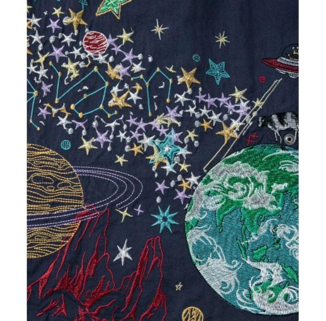 ゴースローキャラバン Go Slow Caravan モッズコート 宇宙柄