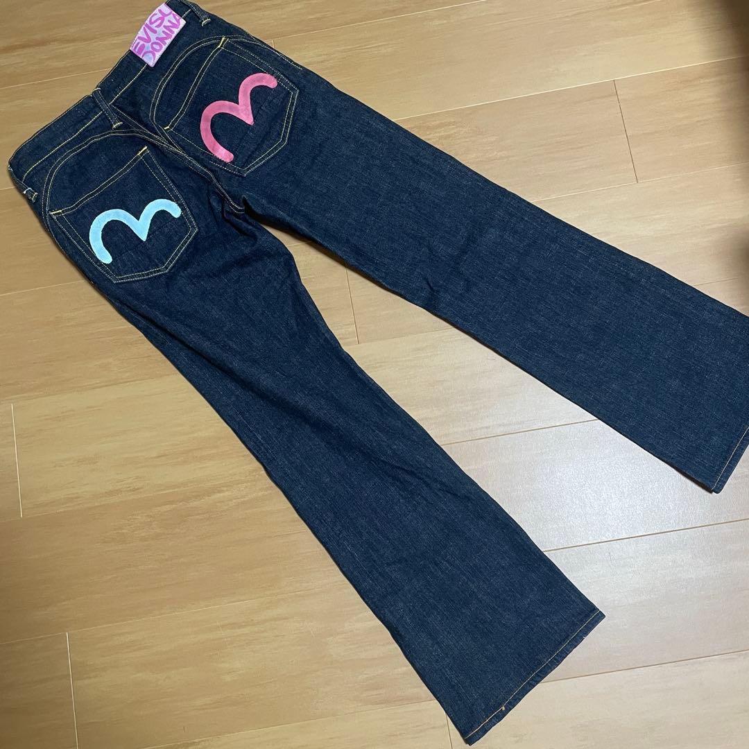 エヴィスドンナ デニムパンツ フレア