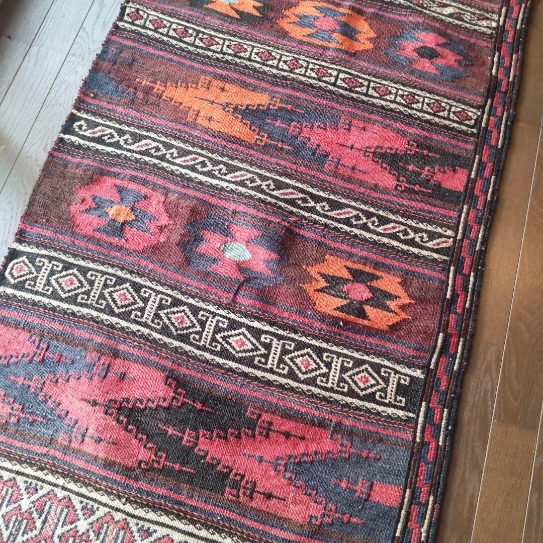 　アフガンキリム　バルーチ族　ランナー　廊下用