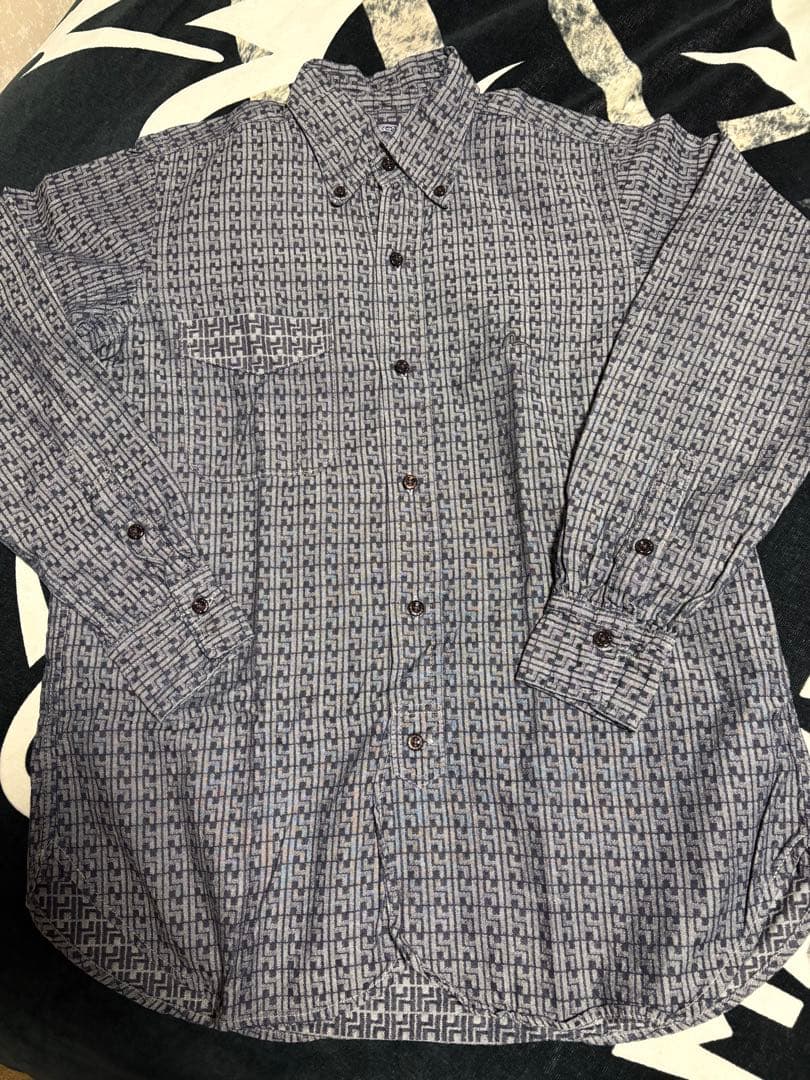 レア・美品★EVISU★エヴィス★HY柄★ボタンダウンシャツ★サイズ38