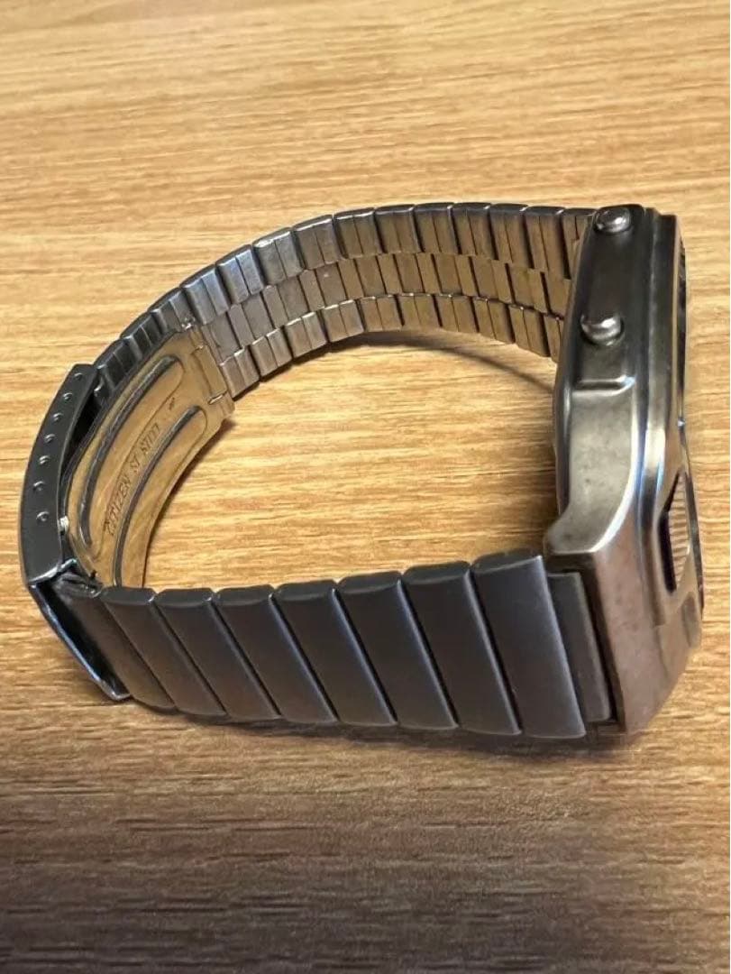 【完動品】CITIZEN アナデジテンプ シチズン　純正ベルト　腕時計 シルバー