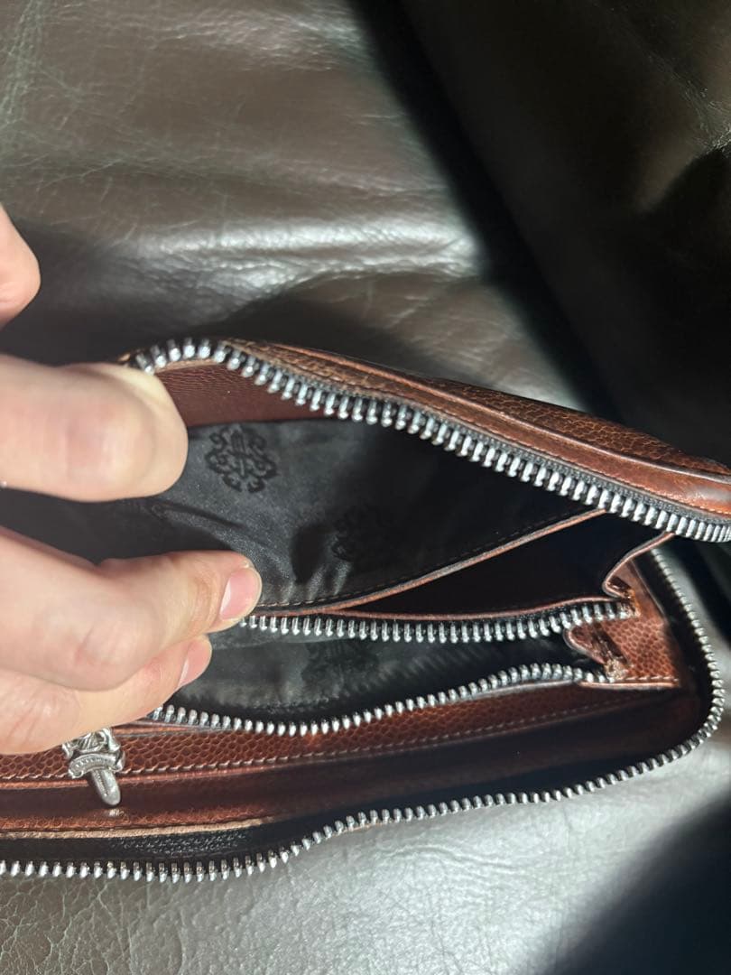 値下げ交渉可‼️クロムハーツ クロスパッチ 長財布