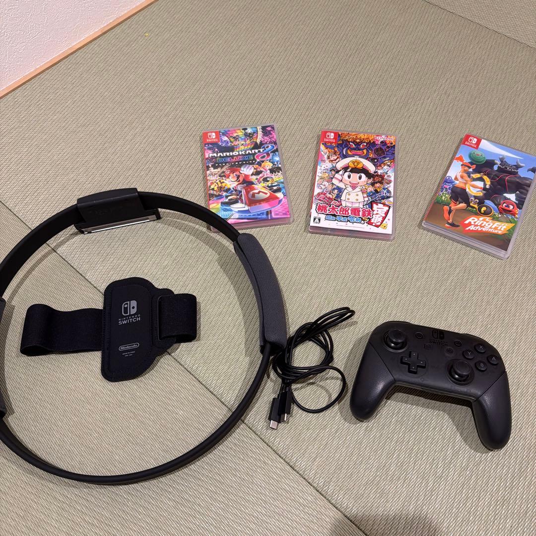 Nintendo Switch 本体•付属品　純正コントローラー　ソフト3本