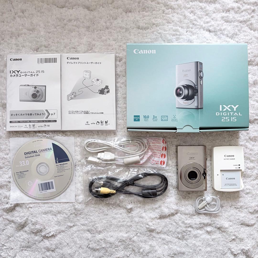 【動作品】Canon キャノン IXY DIGITAL 25 IS レトロカメラ