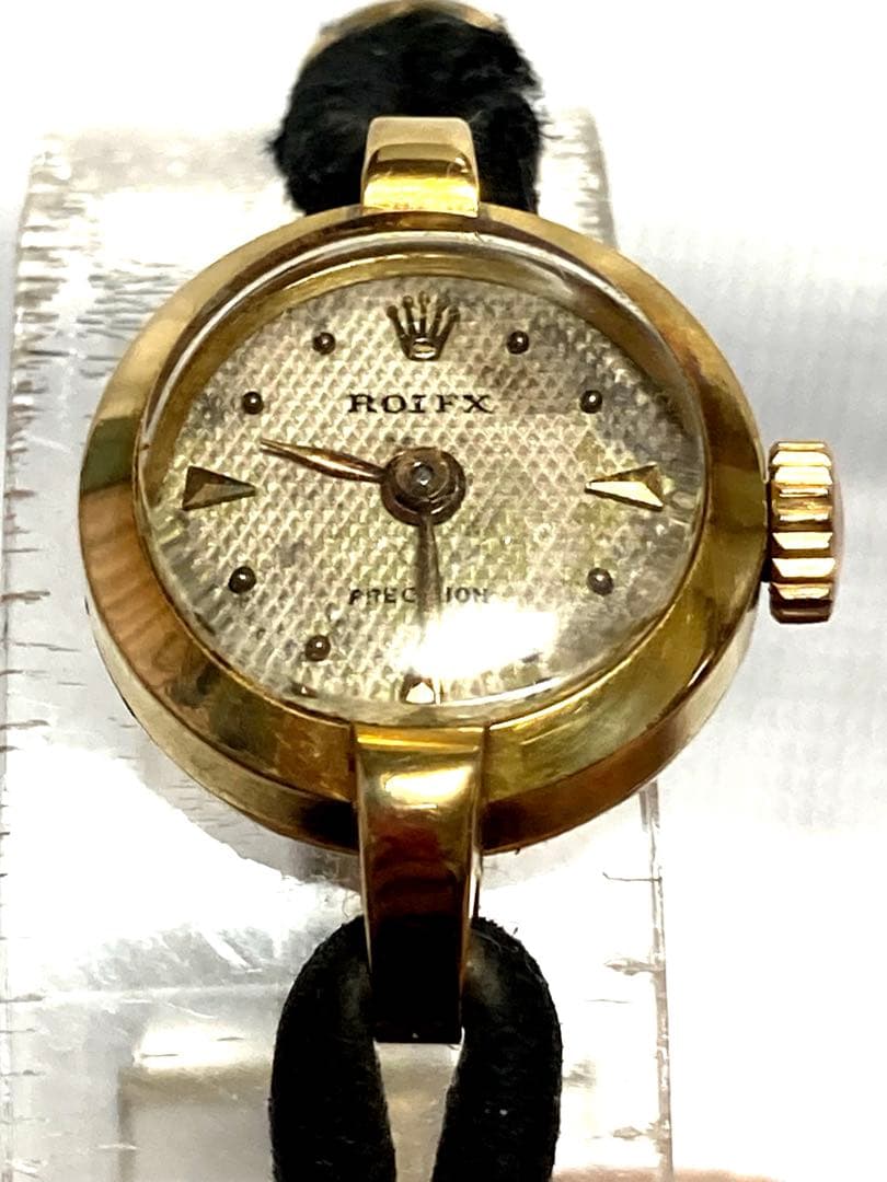 K18 ロレックス PRECISION 手巻きヴィンテージ レディース腕時計