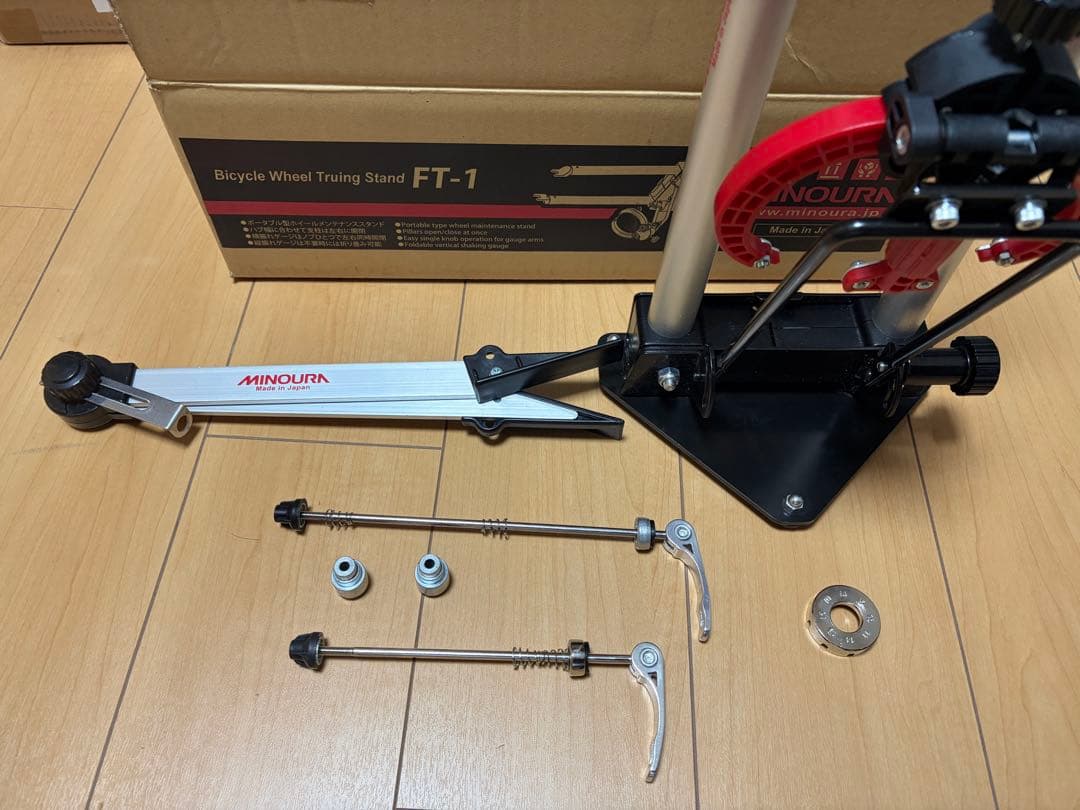 MINOURA FT-1 振れ取り台セット スルー用アダプター付き