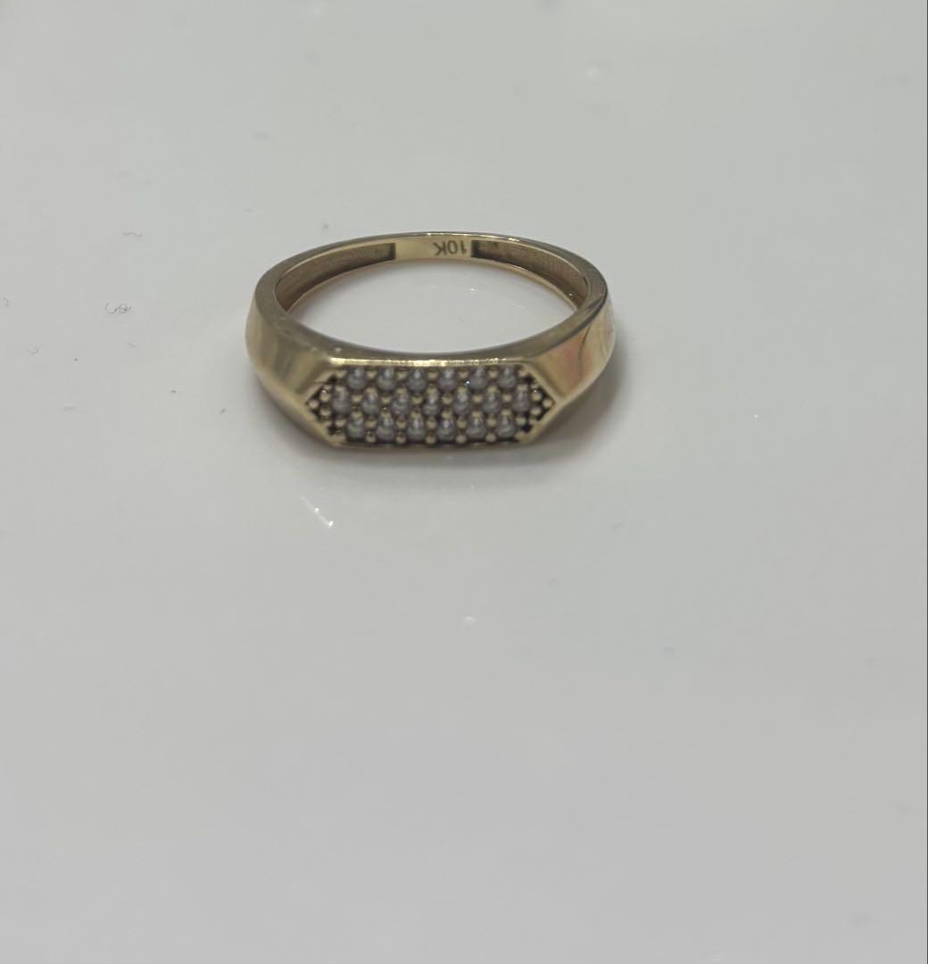 アヴァランチ ゴールド リング 10kジルコニア