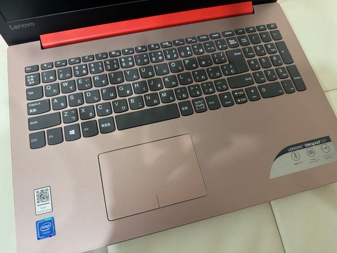 Lenovo Ideapad レッド （アダプター付き）