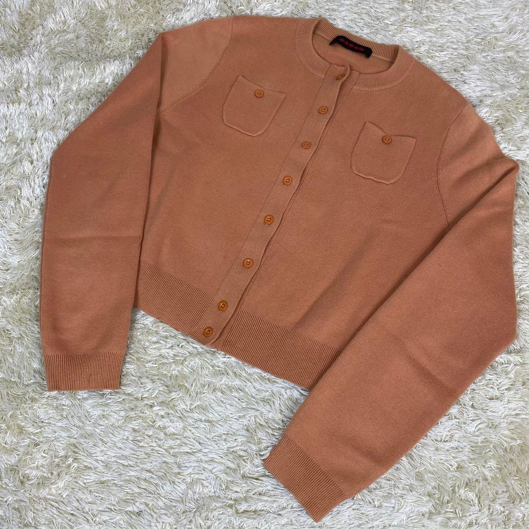 CABaN コットンカシミヤクルーネックカーディガン