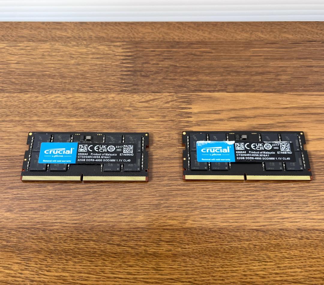 Crusial ノート用メモリ DDR5 64GB(32GBx2)