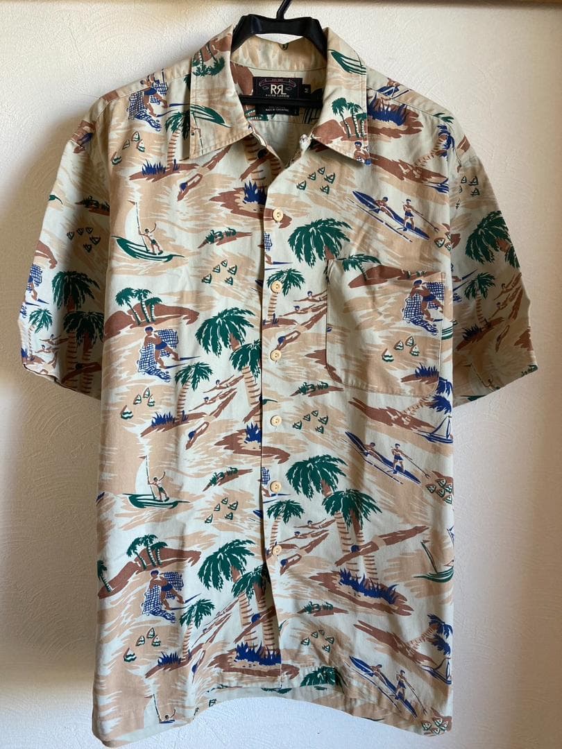 ②RRL アロハシャツ 三つ星 ダブルアールエル ラルフローレン Ralph