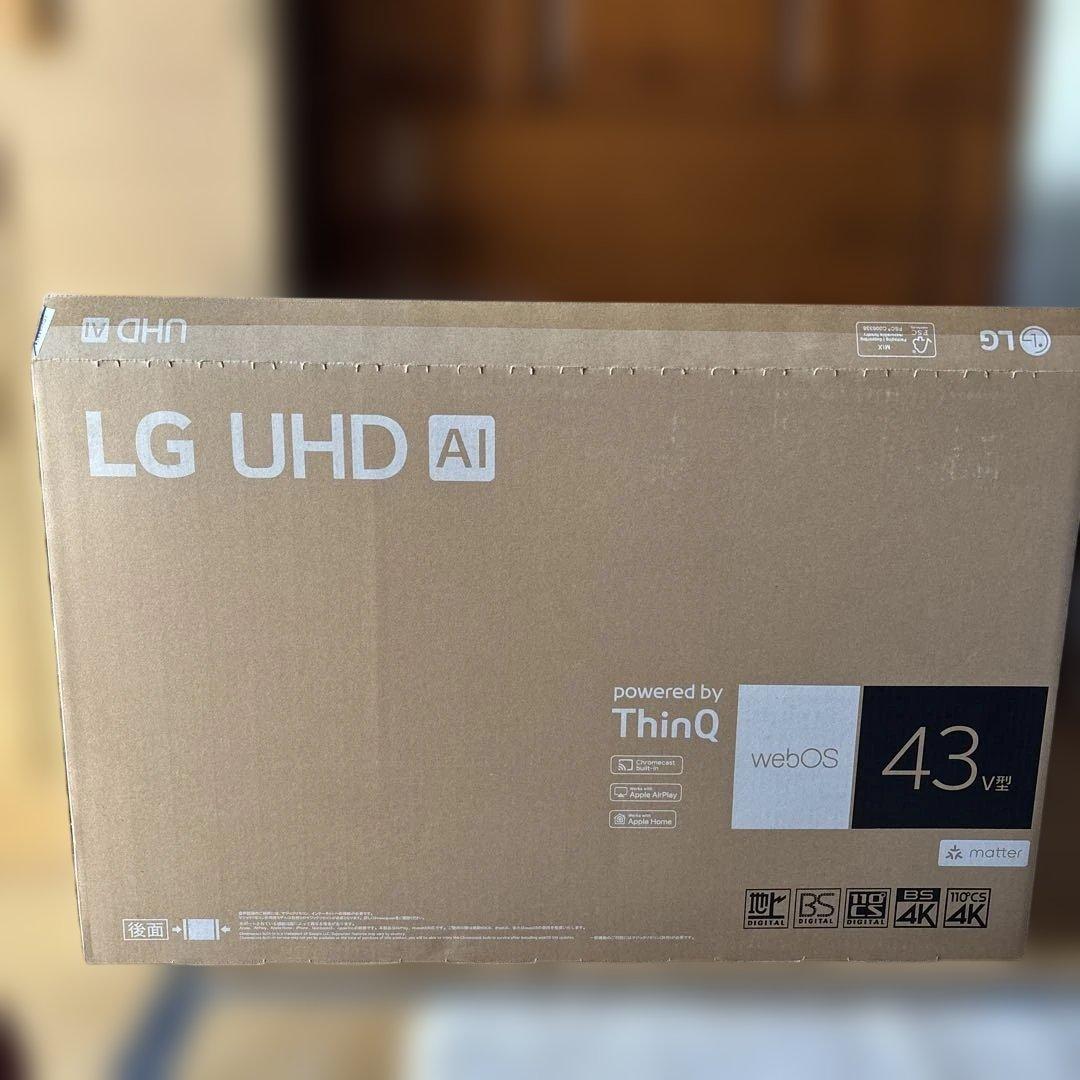 LG UHD AI 43V型テレビ