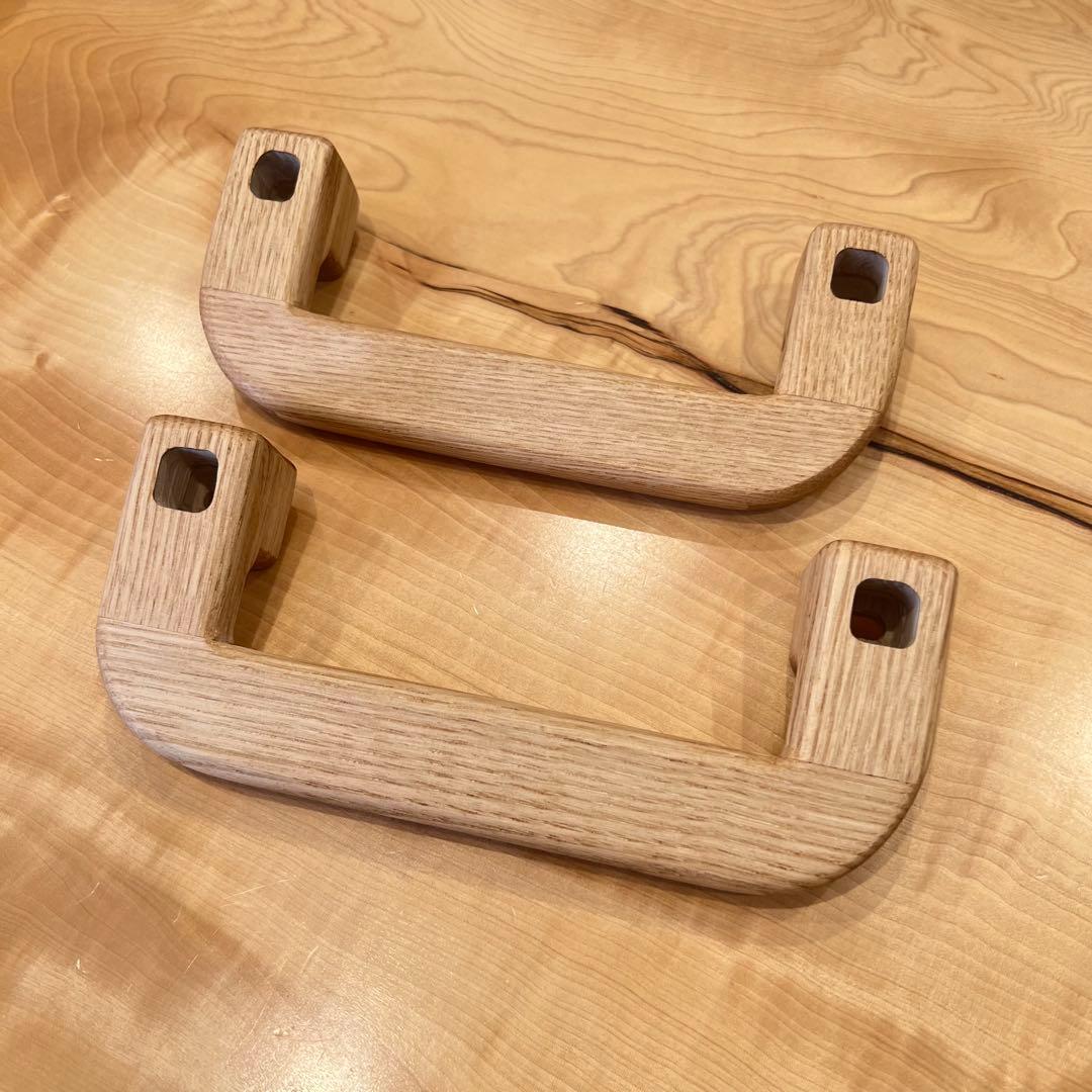 木製アシストグリップ&シフトノブ(チェスナット)ハイエース用