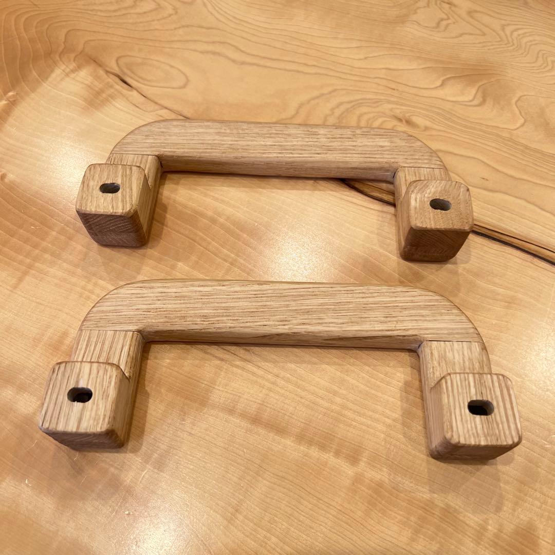 木製アシストグリップ&シフトノブ(チェスナット)ハイエース用