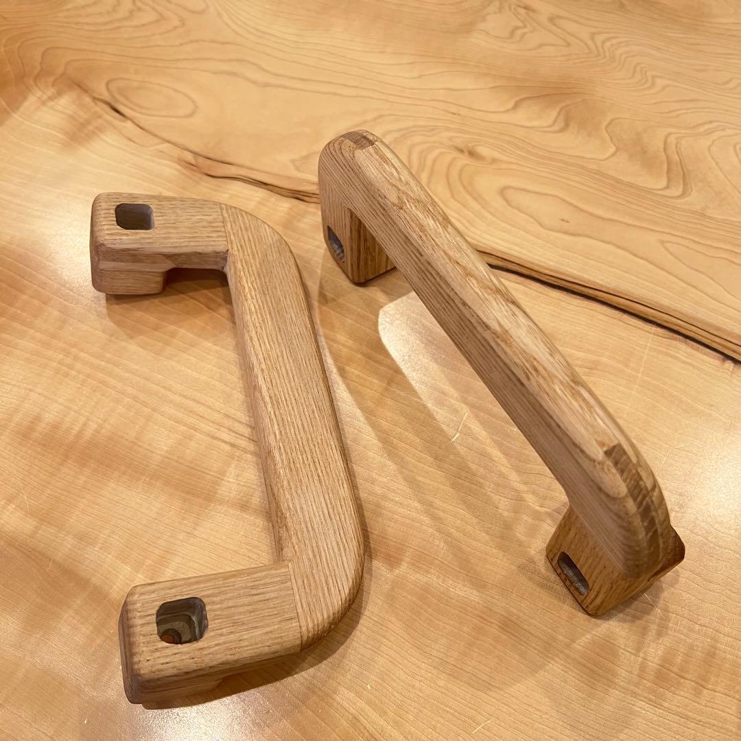 木製アシストグリップ&シフトノブ(チェスナット)ハイエース用