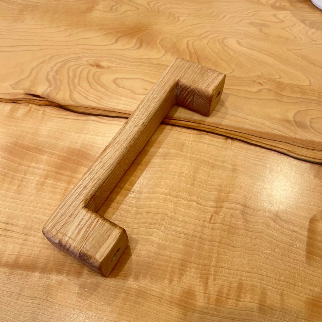 木製アシストグリップ&シフトノブ(チェスナット)ハイエース用