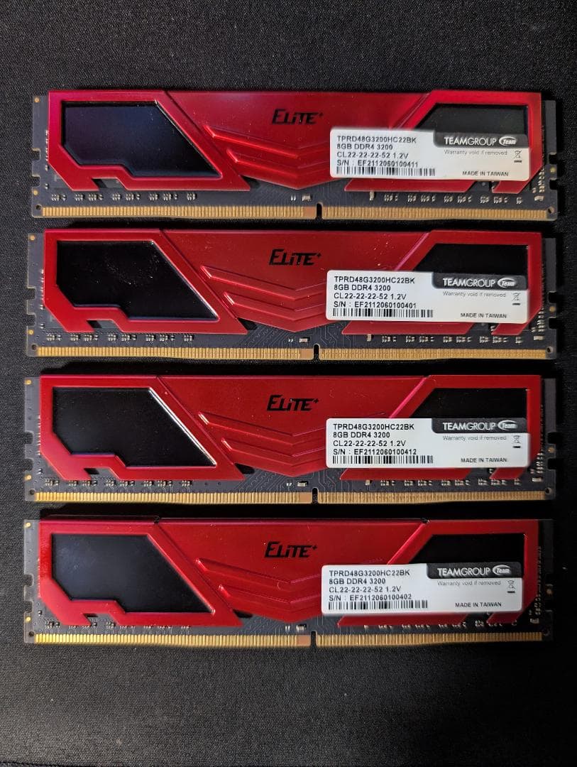 TEAMGROUP Elite 8GB×4枚