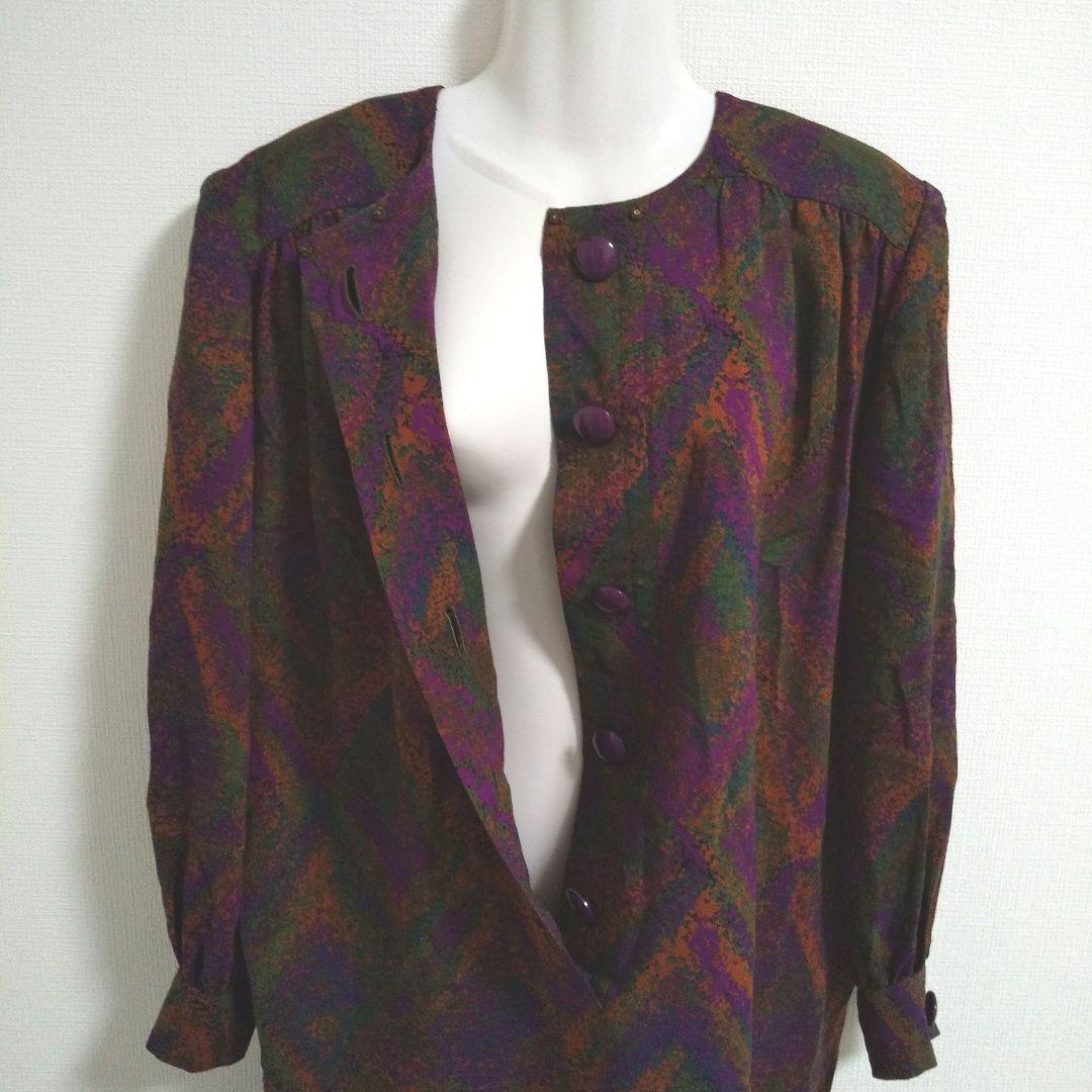 ky261 GIVENCHY コクーン ワンピース モザイク風プリント 毛100