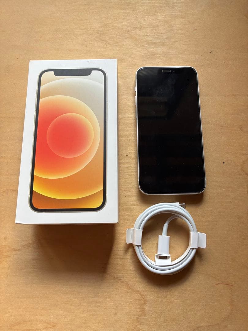 Apple iPhone 12 mini 256G シルバー 本体 充電ケーブル