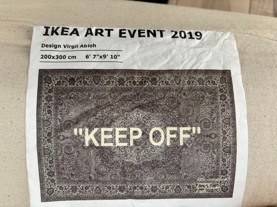 ラグ・カーペット Virgil Abloh x IKEA OFF-WHITE peko