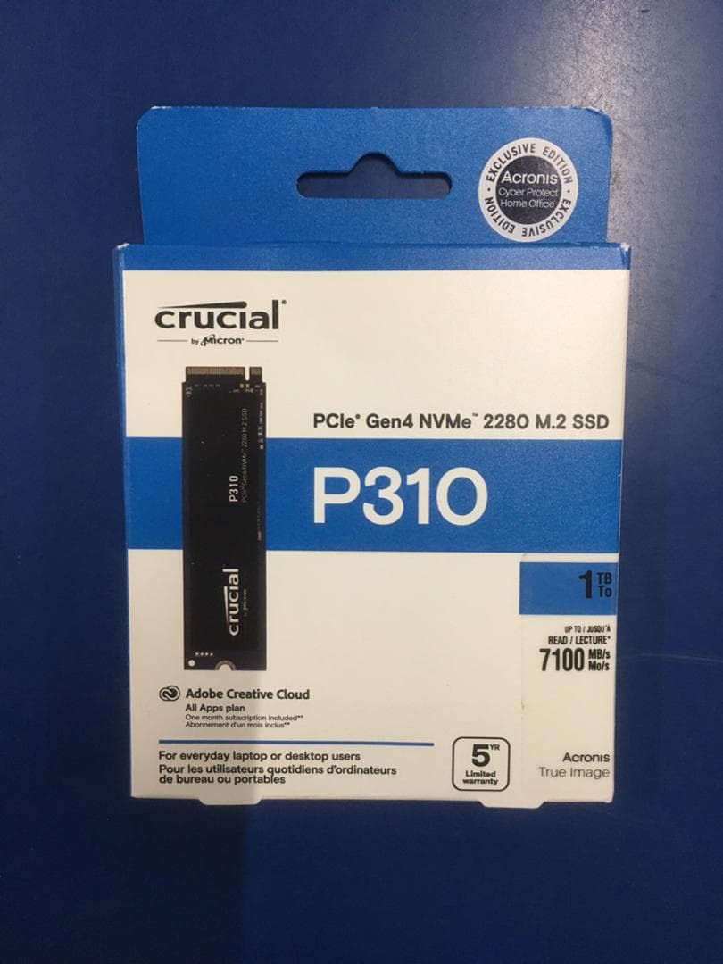 ゆうき　Crucial P310 1TB 2280