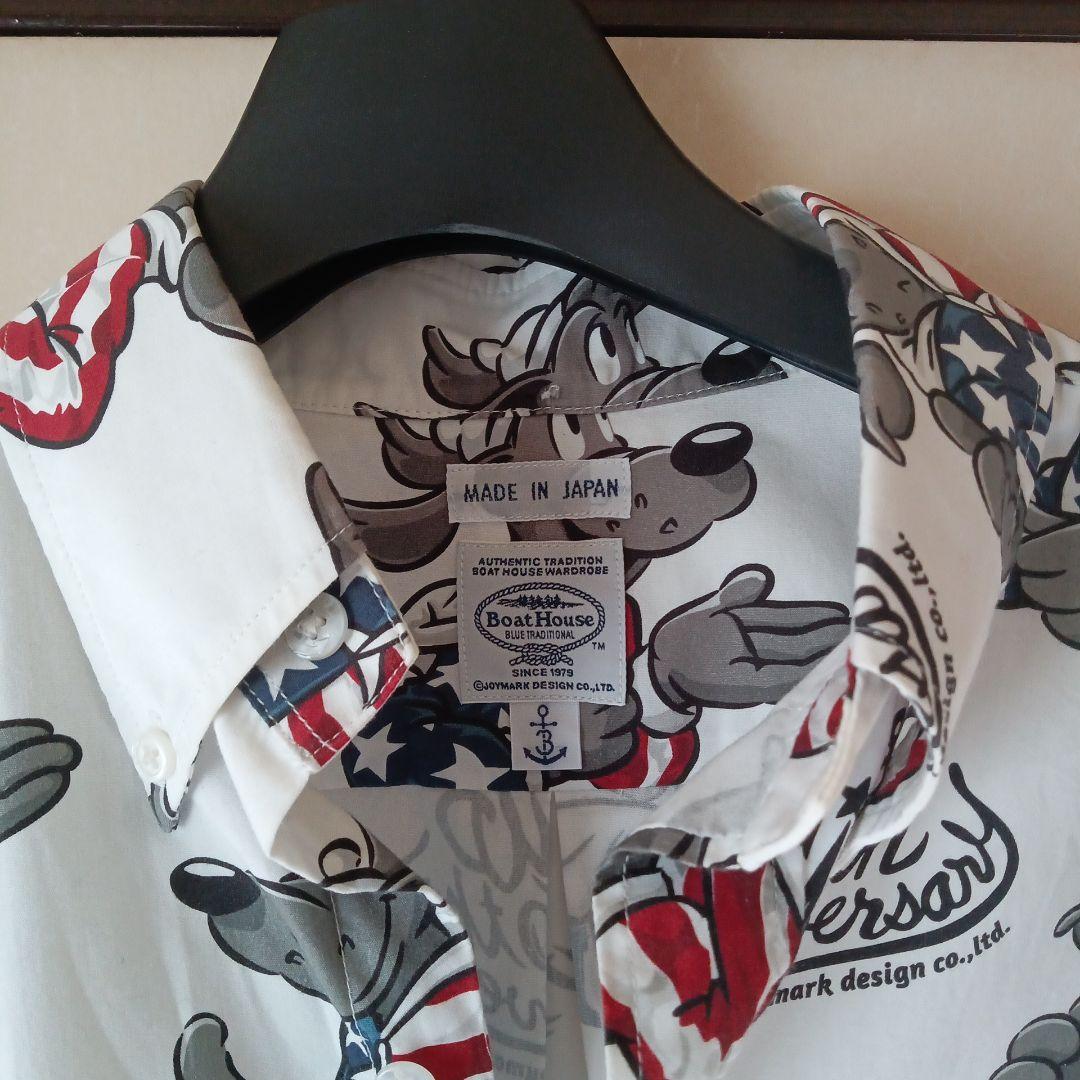Boat House 犬イラスト 長袖シャツ M