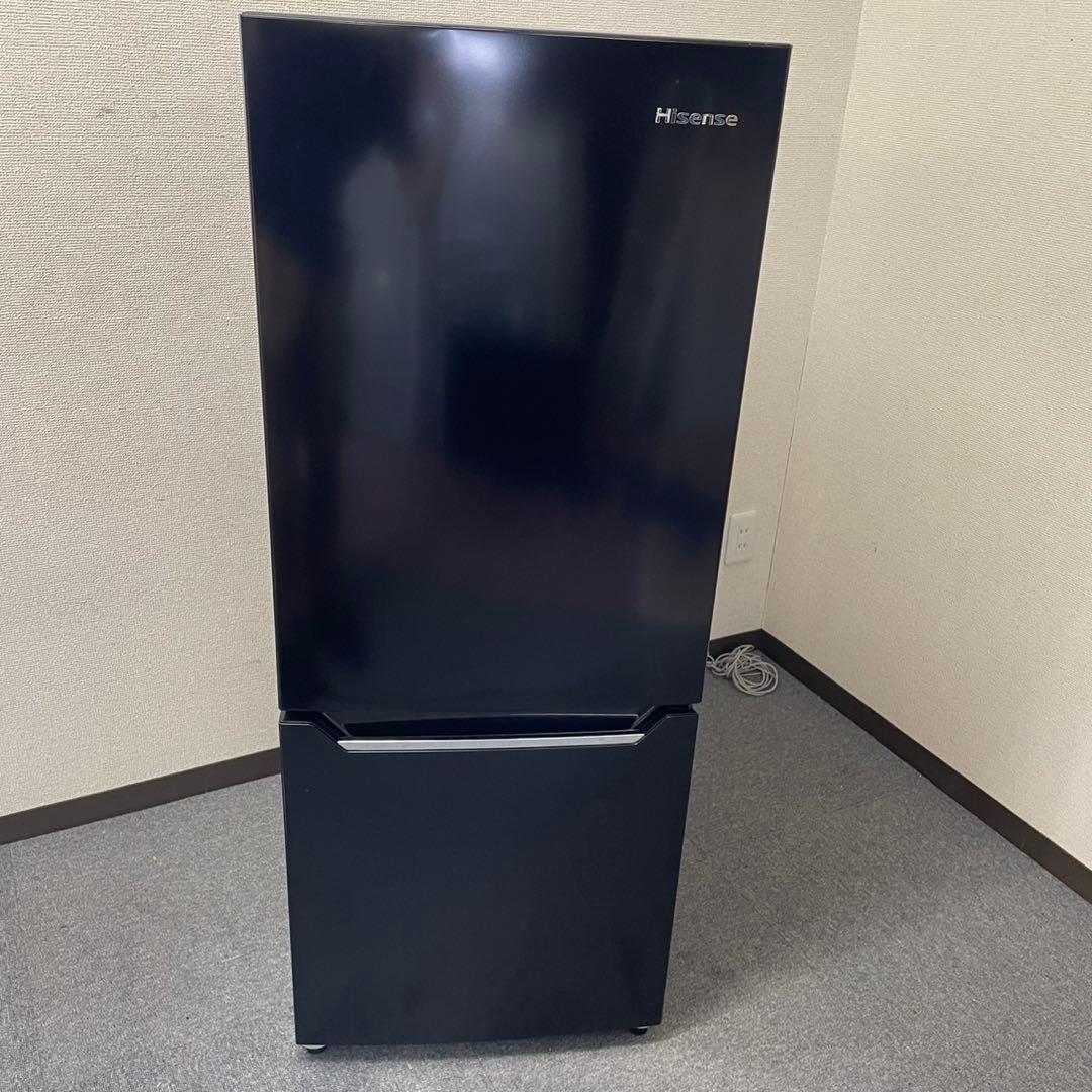 【美品】Hisense ブラック冷蔵庫 150L HR-D15CB 2020年製