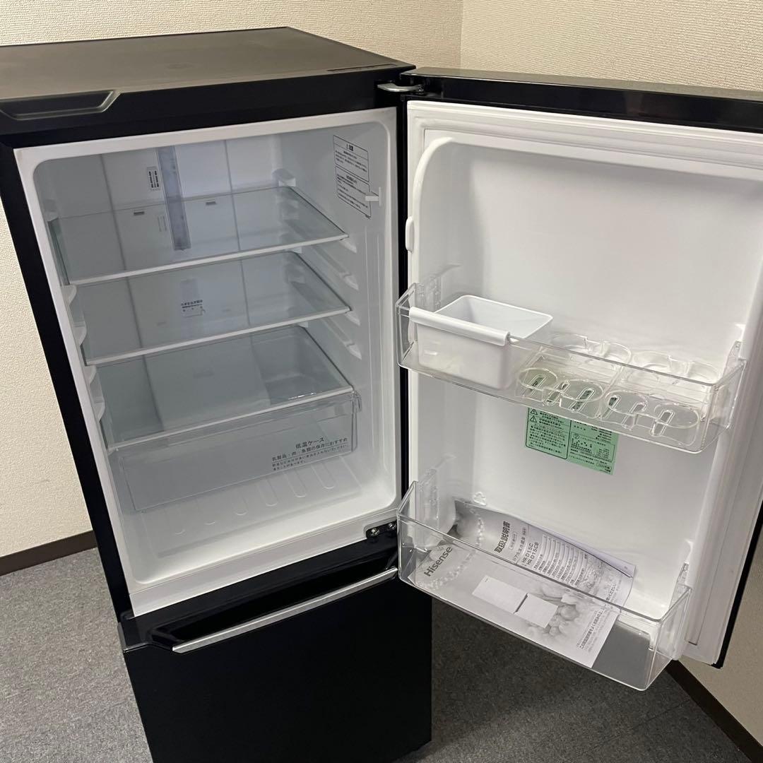 【美品】Hisense ブラック冷蔵庫 150L HR-D15CB 2020年製