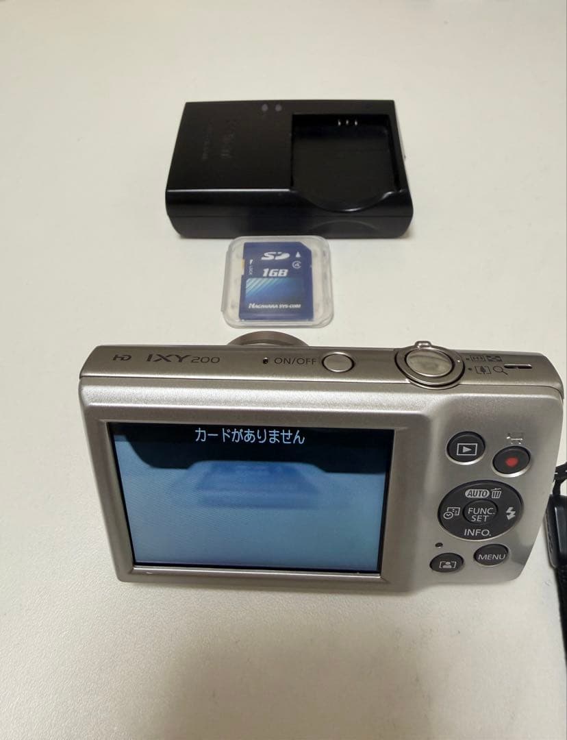 【美品】 CanonIXY200 シルバー SDカード付き