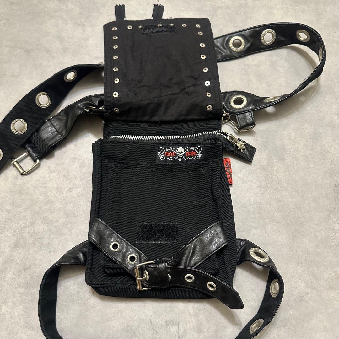 Y2K 平成ギャル ウエストポーチ　ミニバッグ　ドクロ　ゴシック　グランジ