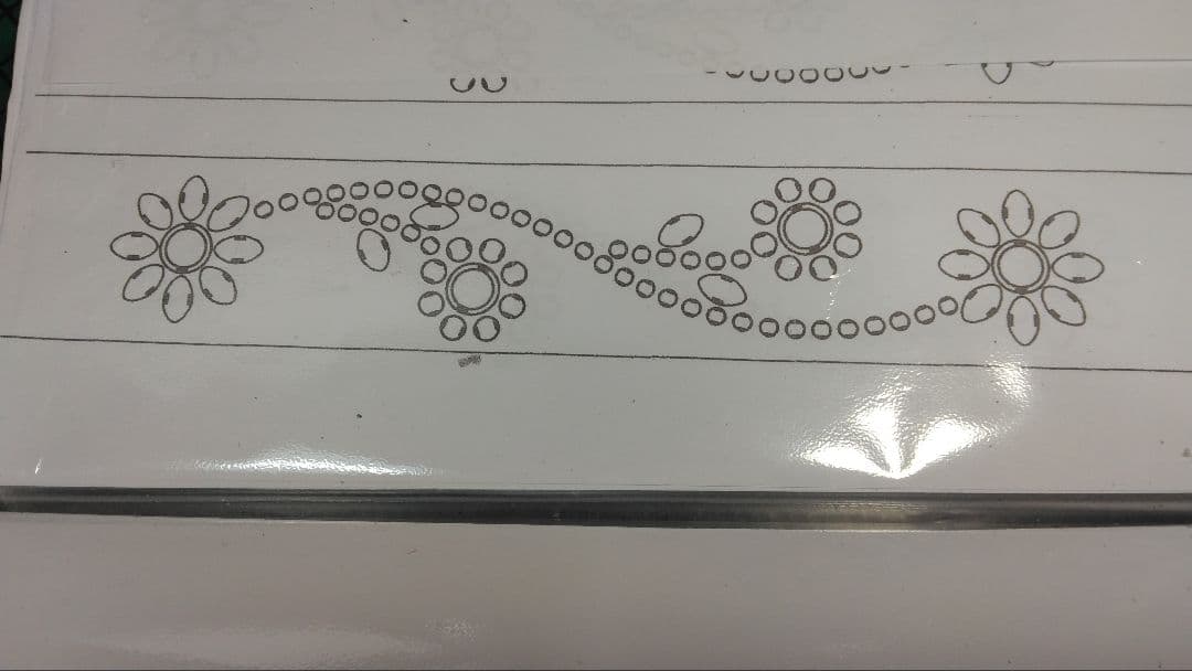 昭南ベンズレザーツタ&フラワースタッズベルト　タイプB　ターコイズ