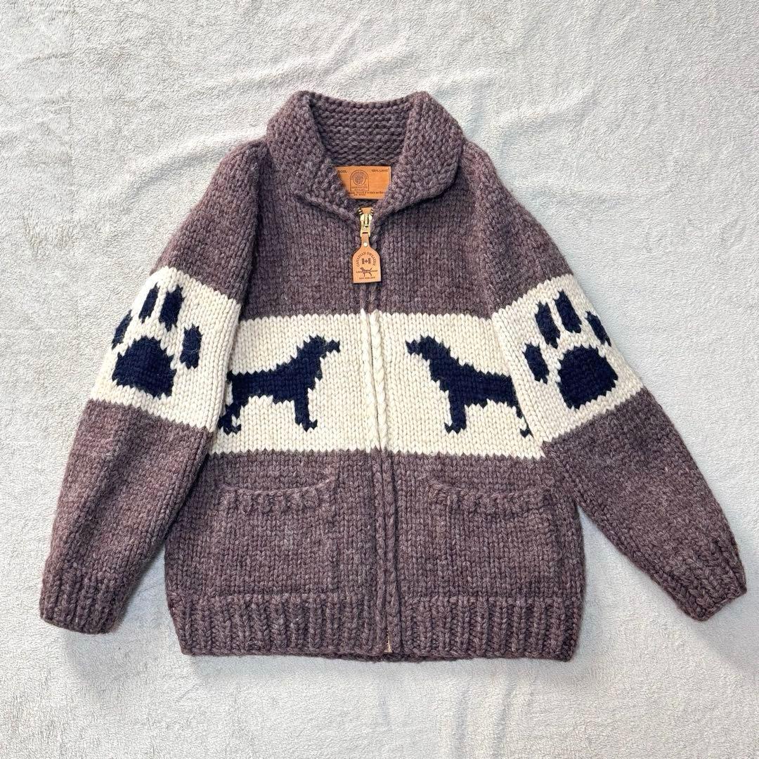 カナディアンセーター ラブラドールレトリバー カウチン セーター ジップアップ