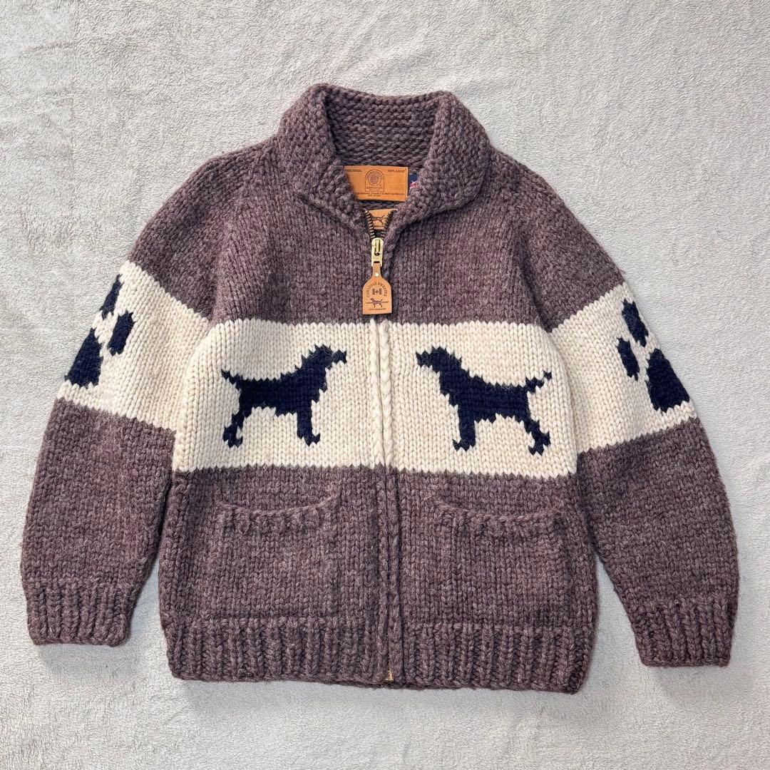 カナディアンセーター ラブラドールレトリバー カウチン セーター ジップアップ