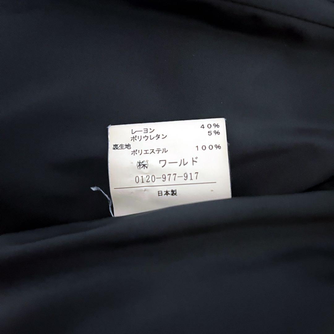 UNTITLED セットアップ パンツスーツ ブラック ストライプ XL 黒