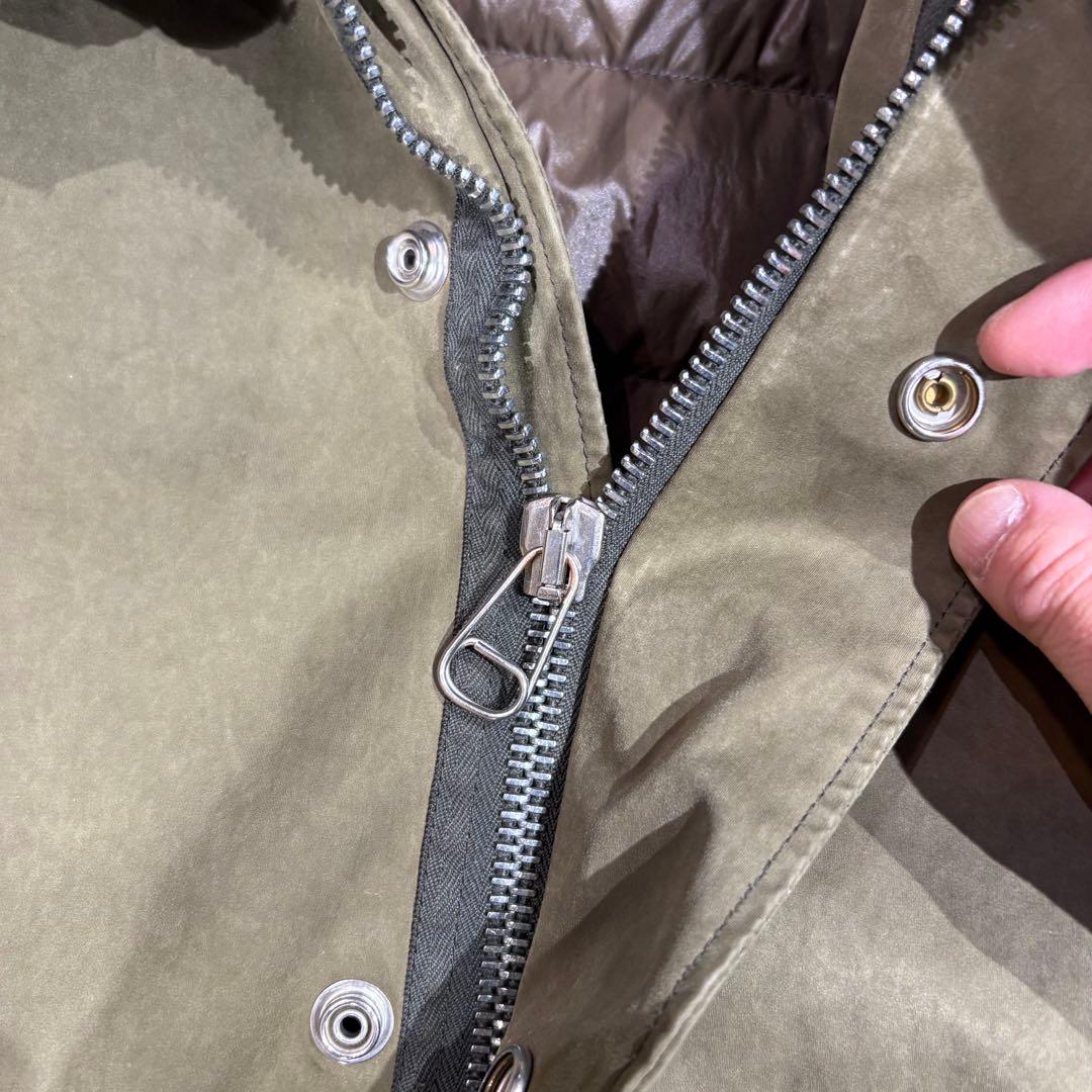 Ten c Parkaモッズコート インナーダウン、ウールフード付き　サイズ48