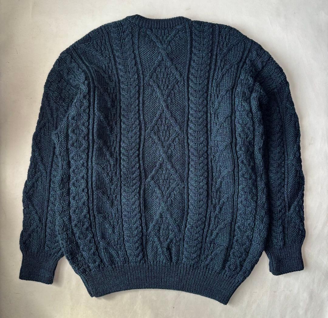 アイルランド製 Aran Crafts フィッシャーマン セーター XLアラン