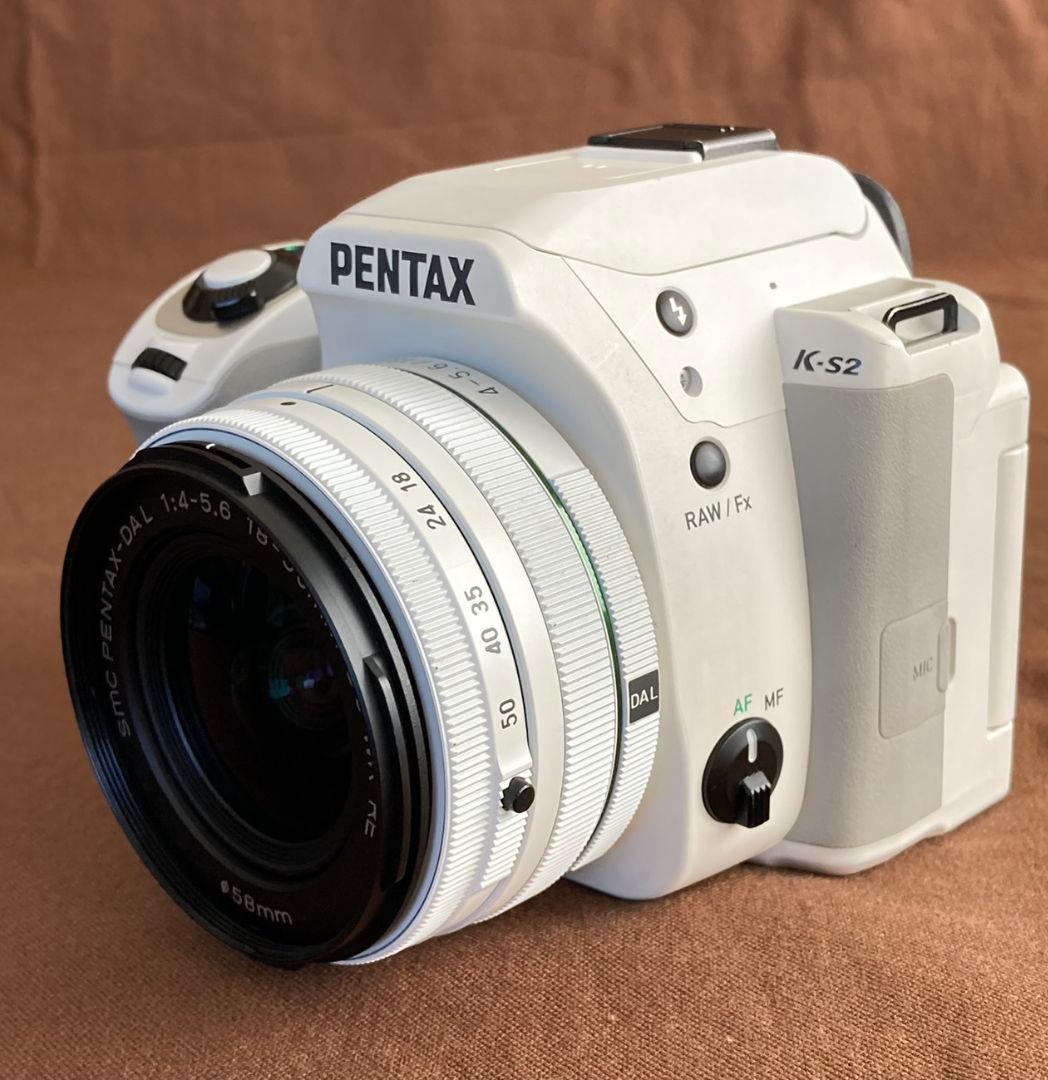 【絞り制御不良】PENTAX K-S2 ホワイト レンズ3本付き