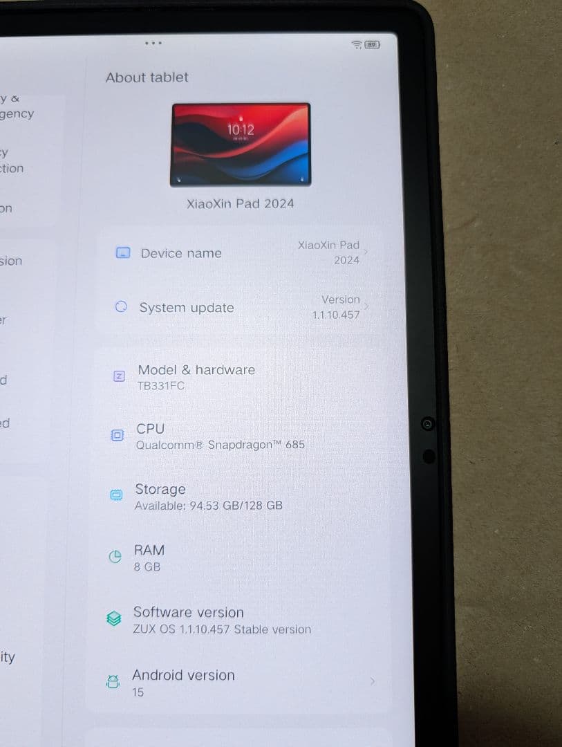 Lenovo Xiaoxin Pad 2024 11インチタブレット